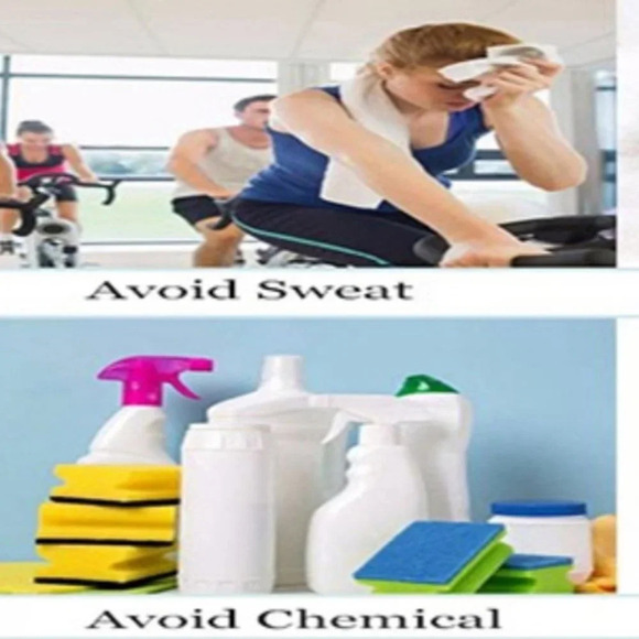 GOLD DAINTY LAPIS LAZULI SHORT NECKLACE - Picture 5 of 7